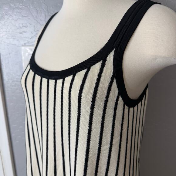 ASTR The Label Irecia Stripe Sleeveless Sweater Dress, White/Black, 1X 10652714 - Picture 3 of 6
